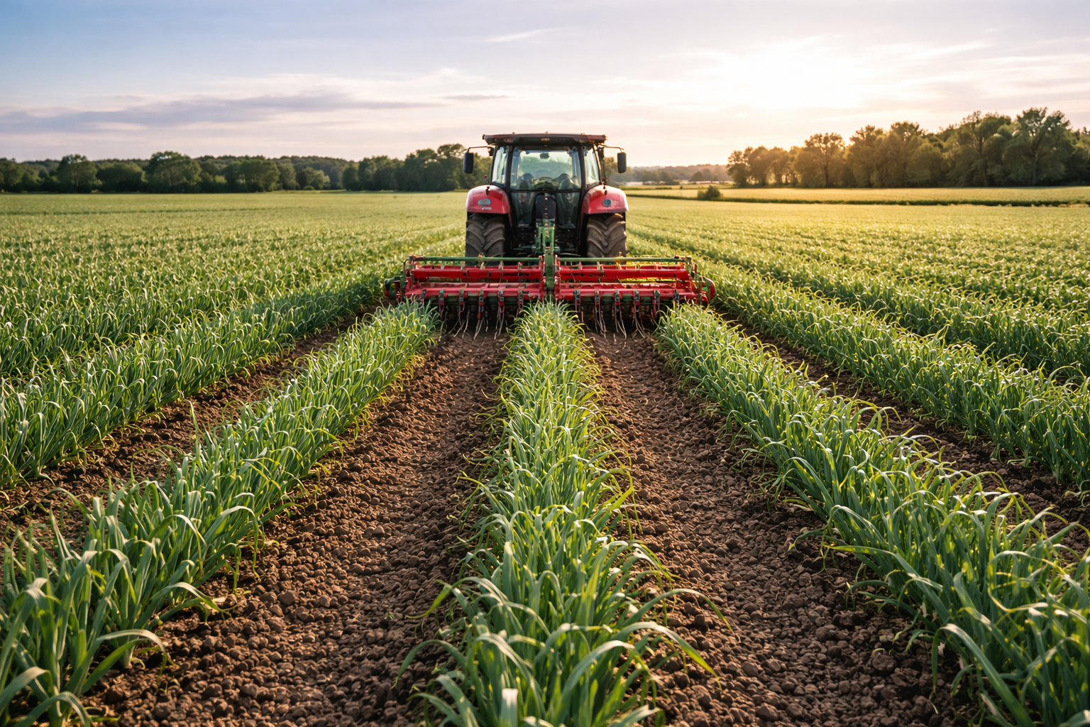 knoblauchanbautraktor