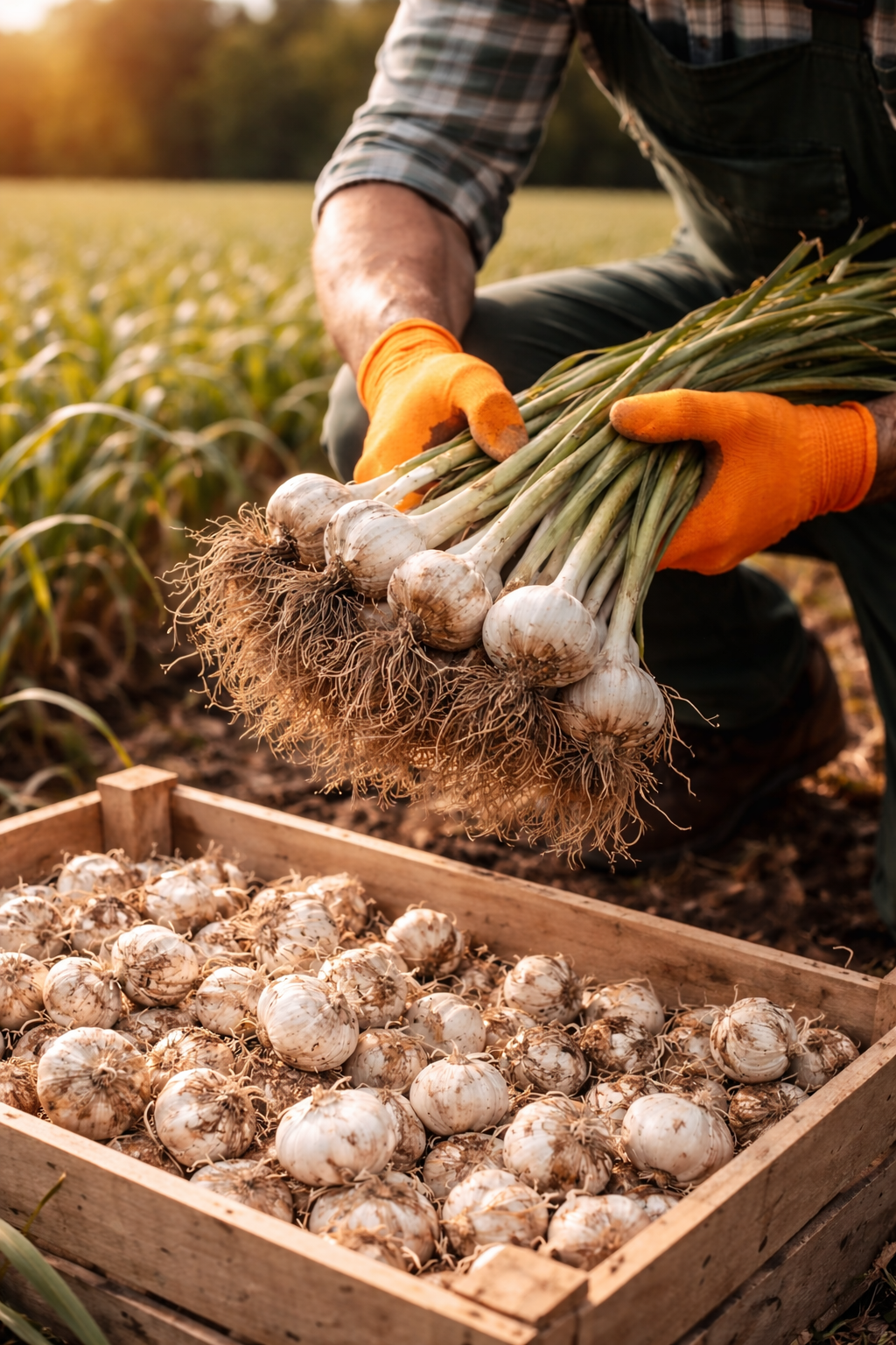 knoblauchfeld ertrag